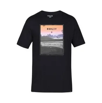 Tričko Hurley STED FAST TEE SS Black velikost L