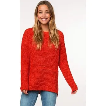 Dámská móda Svetr Rip Curl PEACEFUL SWEATER Bright Red velikost L