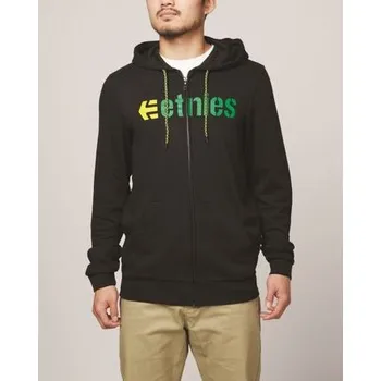 Pánská mikina Mikina Etnies CORPORATE ZIP FLEECE Black/Yellow velikost M