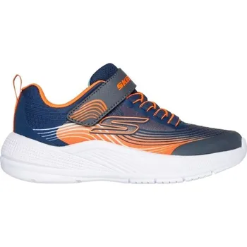 Chlapecké tenisky Dětská vycházková obuv Skechers MICROSPEC ADVANCE 28 Modrá, Oranžová, Bílá