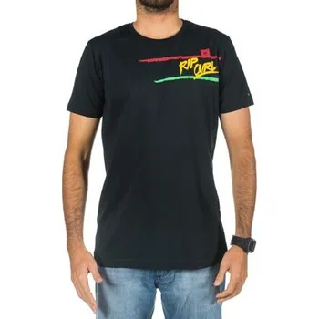Pánské tričko Tričko Rip Curl BRASH STCK S/S TEE Black velikost XL