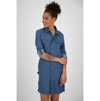 Dámské šaty šaty Alife and Kickin JUDYAK DNM Dark Denim velikost XS
