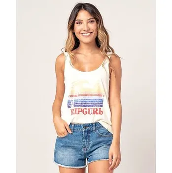 Tílko Rip Curl GOLDEN STATE SINGLET Bone velikost L