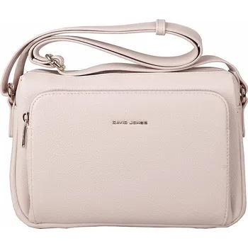 Kabelka Tříoddílová středně velká světlerůžová crossbody kabelka David Jones 7429
