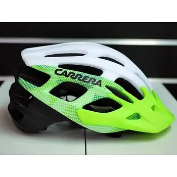 Cyklistická přilba Cyklistická helma Carrera EDGE White Flu Green Blac velikost M