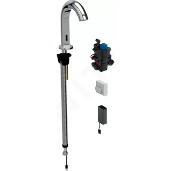 Vodovodní baterie Geberit Piave Elektronická termostatická umyvadlová baterie, napájení z baterie, chrom, 116.188.21.1