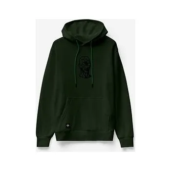 Pánská mikina Mikina Globe SMASHED HOODIE Night Green velikost XL