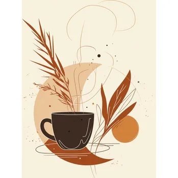 Plakát Plakát Ranní Kávová Múza bez rámu 61 x 90,5 cm