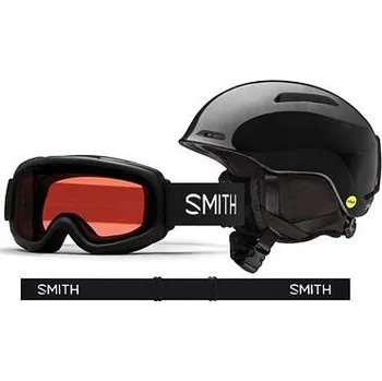 Cyklistická přilba Helma + brýle Smith GLIDE JR/GAMBLER Black / RC36 velikost S