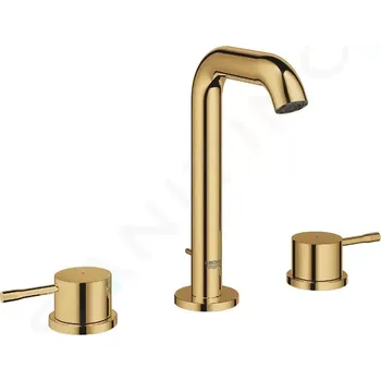 Vodovodní baterie Grohe Essence Umyvadlová baterie s výpustí, 3-otvorová instalace, Cool Sunrise, 20296GL1
