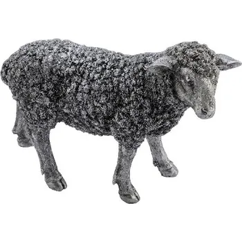 Soška OVEČKA MAGNESIA, stříbrná, 32x12,7x22,4cm (DOPRODEJ)|Ego Dekor