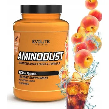 Aminokyselina Vícesložkový prášek Evolite Aminodust Rozvětvené EAA Evolite Nutrition 1185 g broskvová příchuť