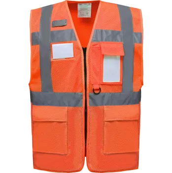 pracovní vesta Yoko Vesta HVW820 Hi-Vis, síťovaná, výstražná COT79W820zv905-hi vis oran 2XL Oranžová fluorescent