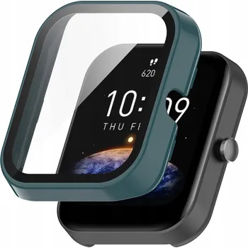 Pouzdro na mobilní telefon Pouzdro Pouzdro na chytré hodinky Amazfit BIP3 + sklo