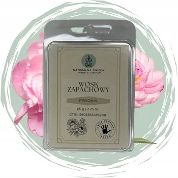 Svíčka Pivoňka Vosk Naturalna Świeca , doba hoření až 10 hodin