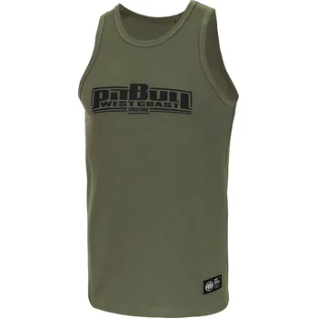 Pánské tílko PitBull West Coast - pánské tílko BOXING 240 olivové 2XL