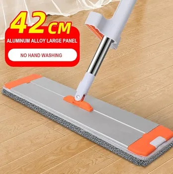 mop Plochý rotační mop na podlahu skládací + náhradní návlek