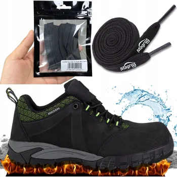 Pracovní obuv Pracovní boty Bezpečnostní Polobotky Lehká obuv BOZP vel. 48 Šňůrky 90 cm