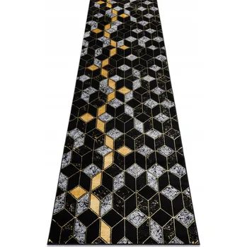 Koberec KOBEREC BĚHOUN GLAMOUR 60x250 cm 3D černý #AT3862