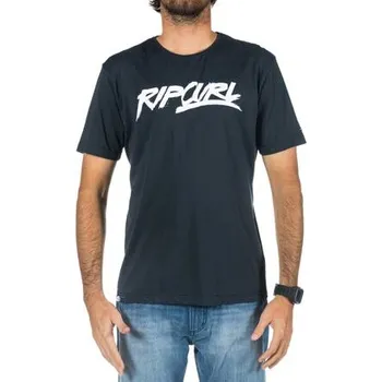 Pánské tričko Tričko Rip Curl BRASH SCRIPT S/S TEE Black velikost S
