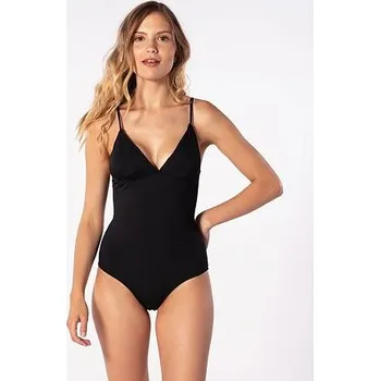 Dámské plavky Plavky Rip Curl MODERN RIB RECYCLED ONE PIECE Black velikost XL