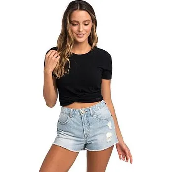 Pánské tričko Tričko Rip Curl CRAFTED CROP TEE Black velikost L
