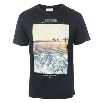 Pánské tričko Tričko Rip Curl GDAY BDAY TEE Black/Gold velikost L