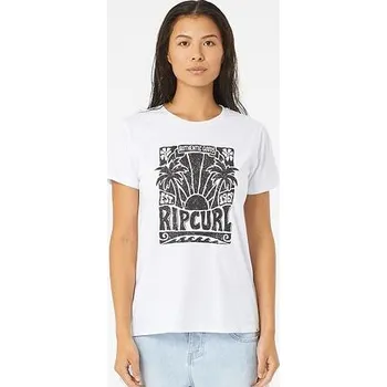 Pánská móda Tričko Rip Curl SOL SEEKER STANDARD TEE White/Black velikost M