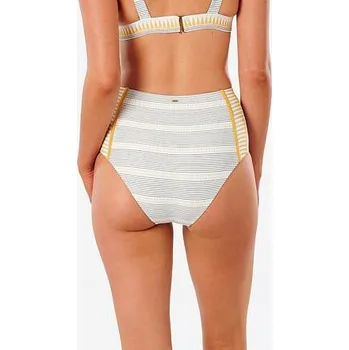 Dámské plavky Plavky Rip Curl SALTY DAZE HIGH WAISTED GOOD P Gold velikost S