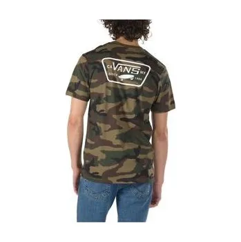 Pánské tričko Tričko Vans FULL PATCH BACK SS Camo/White velikost S