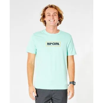 Pánské tričko Tričko Rip Curl BIG MUMMA ICON TEE Washed Aqua velikost S