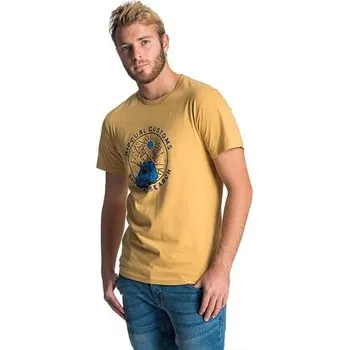 Pánské tričko Tričko Rip Curl PICK UP S/S TEE Mustard velikost L