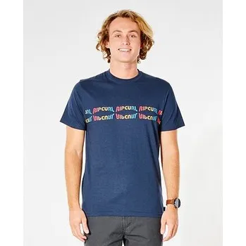 Pánská móda Tričko Rip Curl SURF REVIVAL REFLECT TEE Navy velikost XXL
