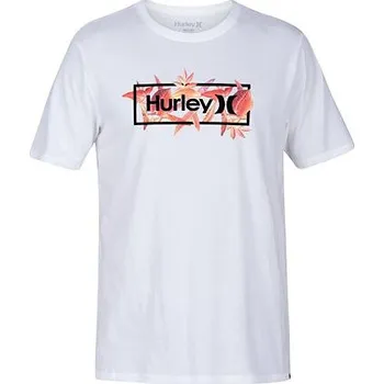 Pánská móda Tričko Hurley BROTANICAL S/S TEE White velikost L