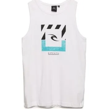 Pánské tričko Tričko Rip Curl SQUARE COMBINE TANK TEE Optical White velikost 14