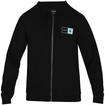 Pánská mikina Mikina Hurley NATURAL FULL ZIP Black velikost M