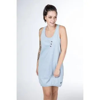 Dámské šaty šaty Alife and Kickin CAMERON D Light Denim Stripes velikost XXL