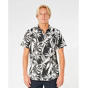 Pánská košile Košile Rip Curl BARREL KILLA S/S SHIRT Black velikost XXL