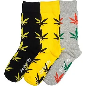 Pánské ponožky Ponožky Meatfly LEXY SOCKS - GIFT PACK Ganja velikost L/XL 43-46