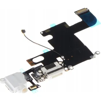 Nabíjecí flex kabel Apple iPhone 6 bílý s mikrofonem A1586