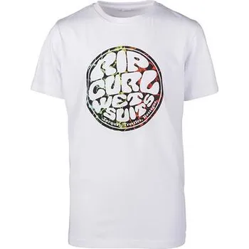 Pánské tričko Tričko Rip Curl RIDER'S BOY SS TEE Optical White velikost 14