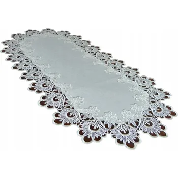 ubrus Bílý běhoun 120 x 60 cm