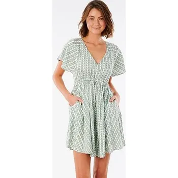 Dámské šaty šaty Rip Curl GEO DRESS Green velikost XL