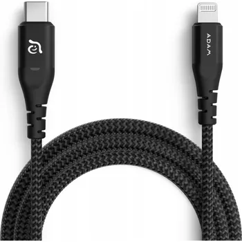Datový kabel Kabel Adam Elements USB-C na Apple Lightning 1,2 m černý