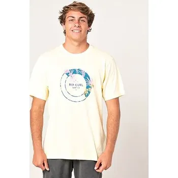 Pánské tričko Tričko Rip Curl FILTER TEE SS TEE Pale Yellow velikost M