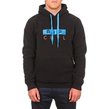 Pánské oblečení Mikina Rip Curl STACKED POLAR POP OVER Black velikost M