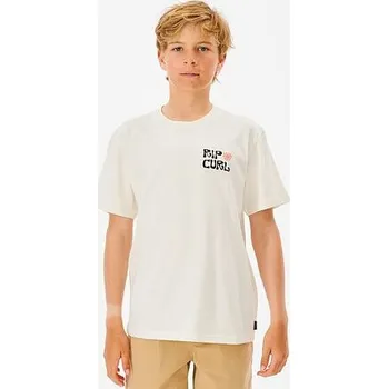 Pánská móda Tričko Rip Curl SWC ORGANIC MATTERS TEE -BOY Bone velikost 8