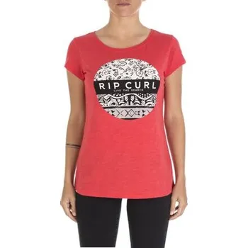 Pánské oblečení Tričko Rip Curl IZIA TEE Poinsettia Red velikost M