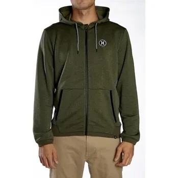 Pánská mikina Mikina Hurley DRI-FIT DISPERSE ZIP Cargo Khaki velikost XL