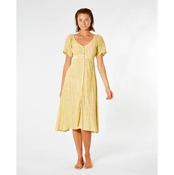 Dámské šaty šaty Rip Curl SUMMER BREEZE MID DRESS Gold velikost L